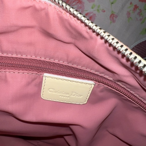 Dior Vintage Crossbody Trotter bag Monogram in pink - Picture 4 of 6